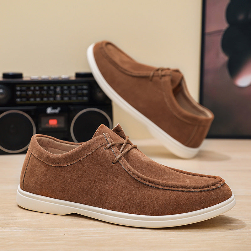 Herren Flexible Freizeitschuhe aus Veloursleder