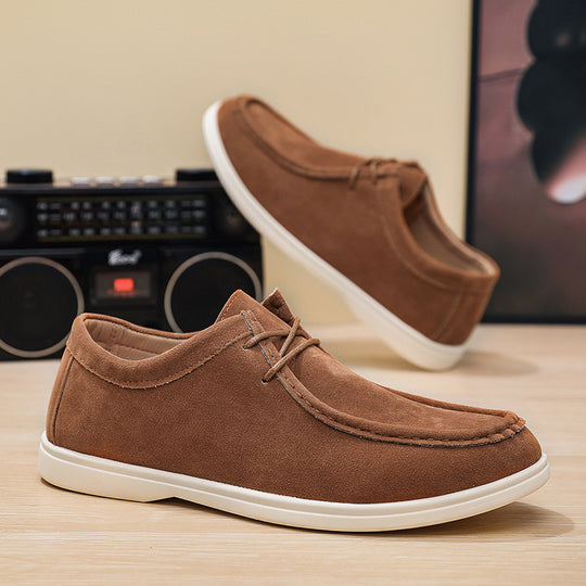 Herren Flexible Freizeitschuhe aus Veloursleder