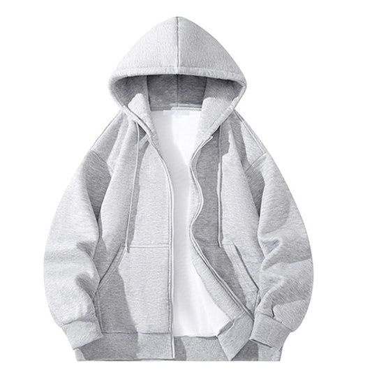 Herren Oversize Reißverschluss‑Kapuzenjacke aus schwerer Sweatqualität mit Kängurutaschen Shop Nory