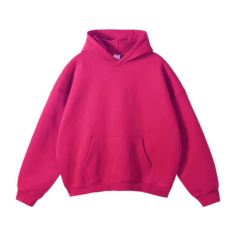 Unisex Schlichter Oversize-Kapuzenpullover mit Soft-Fleece-Innenseite und tiefer Raglannaht Shop Nory