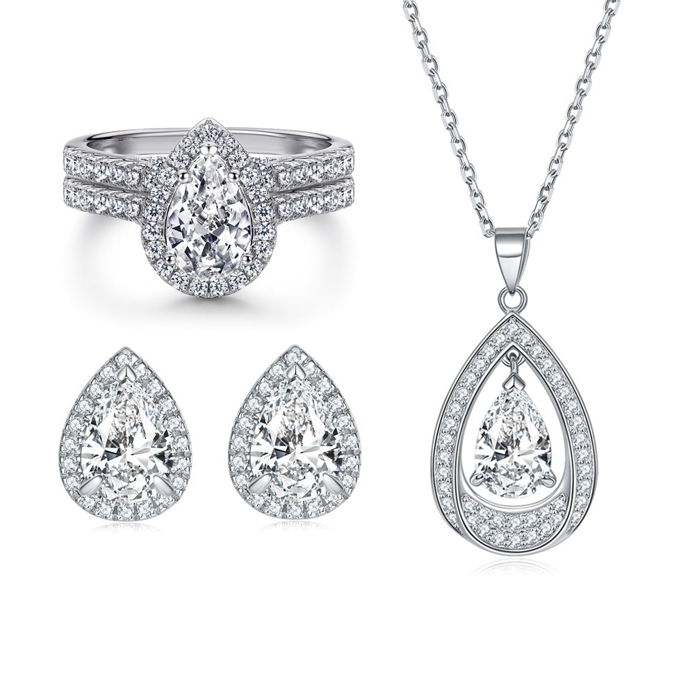 Damen Verlobungsring mit rosa Edelstein und klassischem Design Shop Nory
