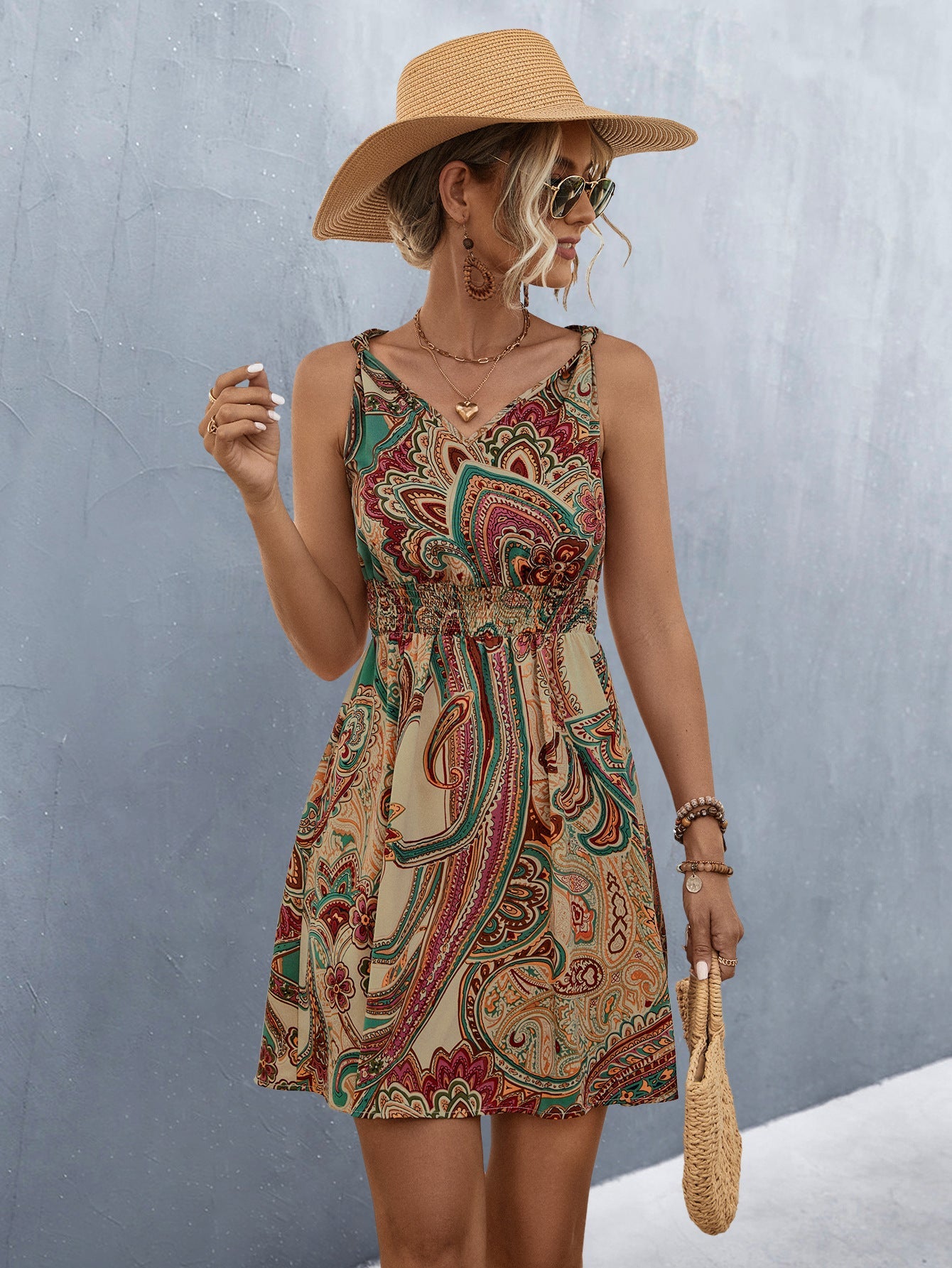 Damen Sommerkleid im Boho-Stil