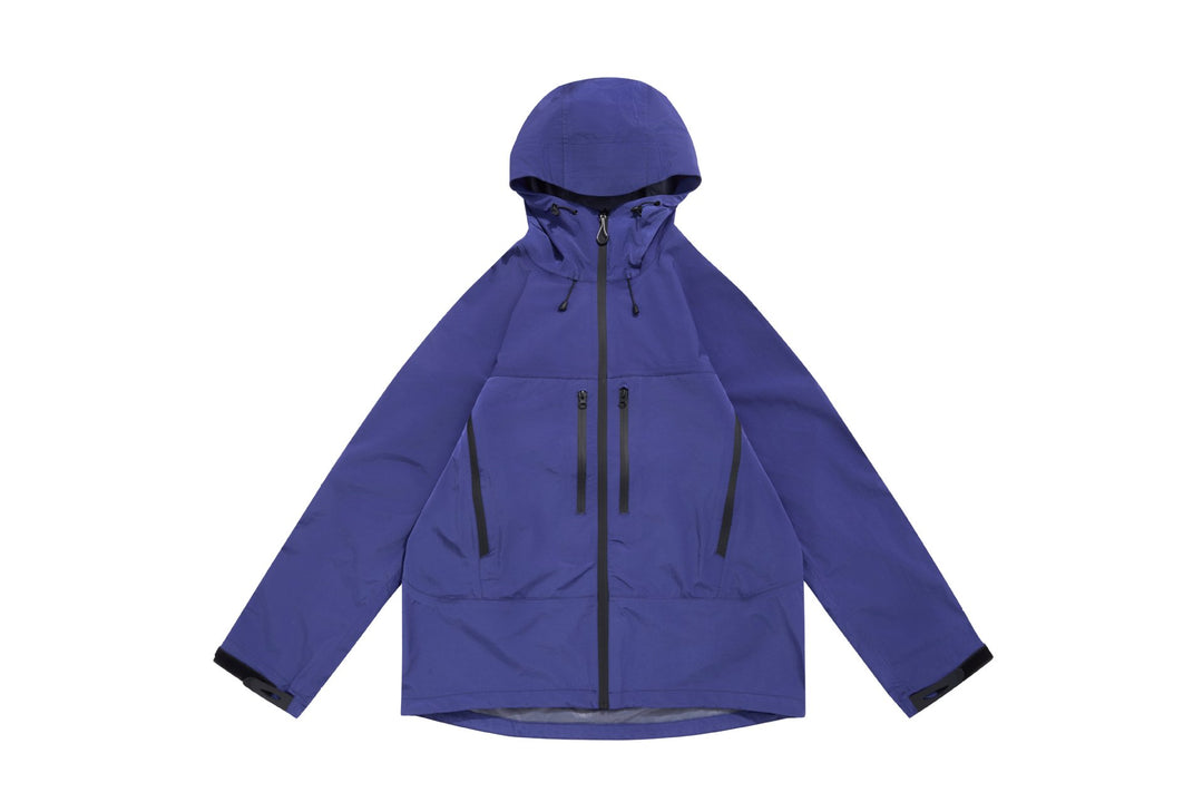 Unisex Technische Kapuzen-Outdoorjacke mit getapten Reißverschlüssen Shop Nory