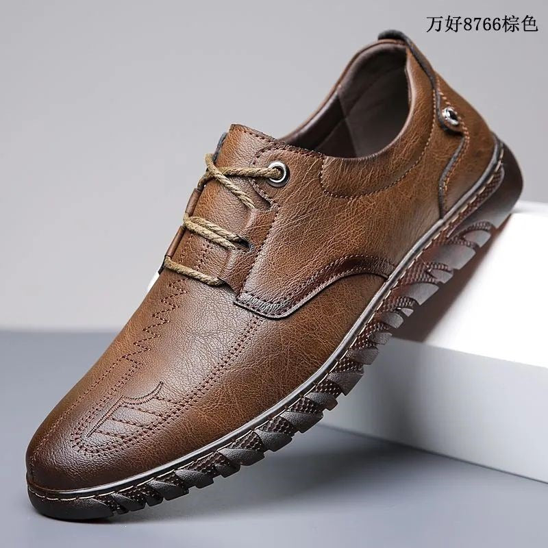 Herren Elegante Ledersneaker Shop Nory