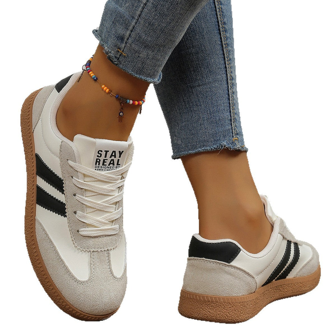 Damen Sneakers im sportlichen Retro-Design mit atmungsaktiven Mesh-Einsätzen und bequemer Sohle