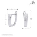 Damen Ohrstecker mit modernes, strukturiertes Design aus hochwertigem 925 Sterling Silber Shop Nory
