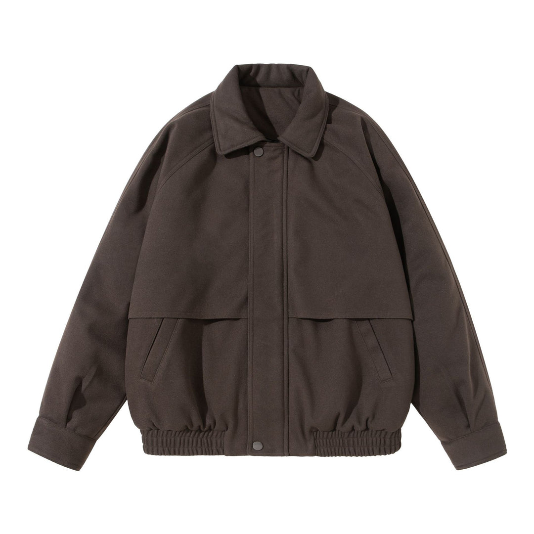 Unisex Boxy‑Blouson mit überlappender Frontpasse und elastischem Saum Shop Nory