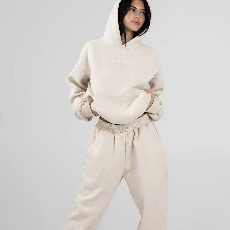 Damen nan extraweicher Oversize-Hoodie mit strukturierter Kängurutasche, überschnittener Schulter und angerauter Innenseite Shop Nory