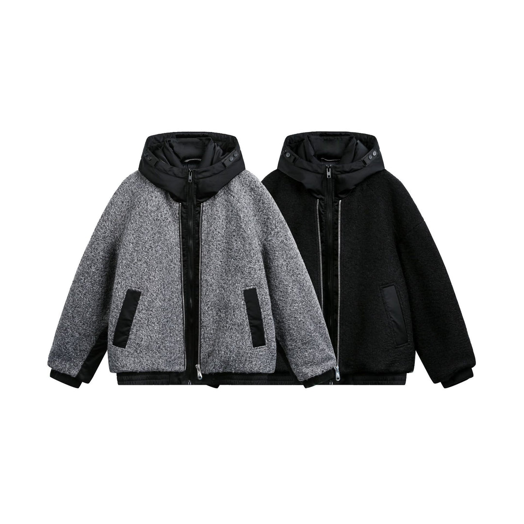 Damen Oversize Wollmix Bomberjacke mit gesteppter Kapuze Shop Nory