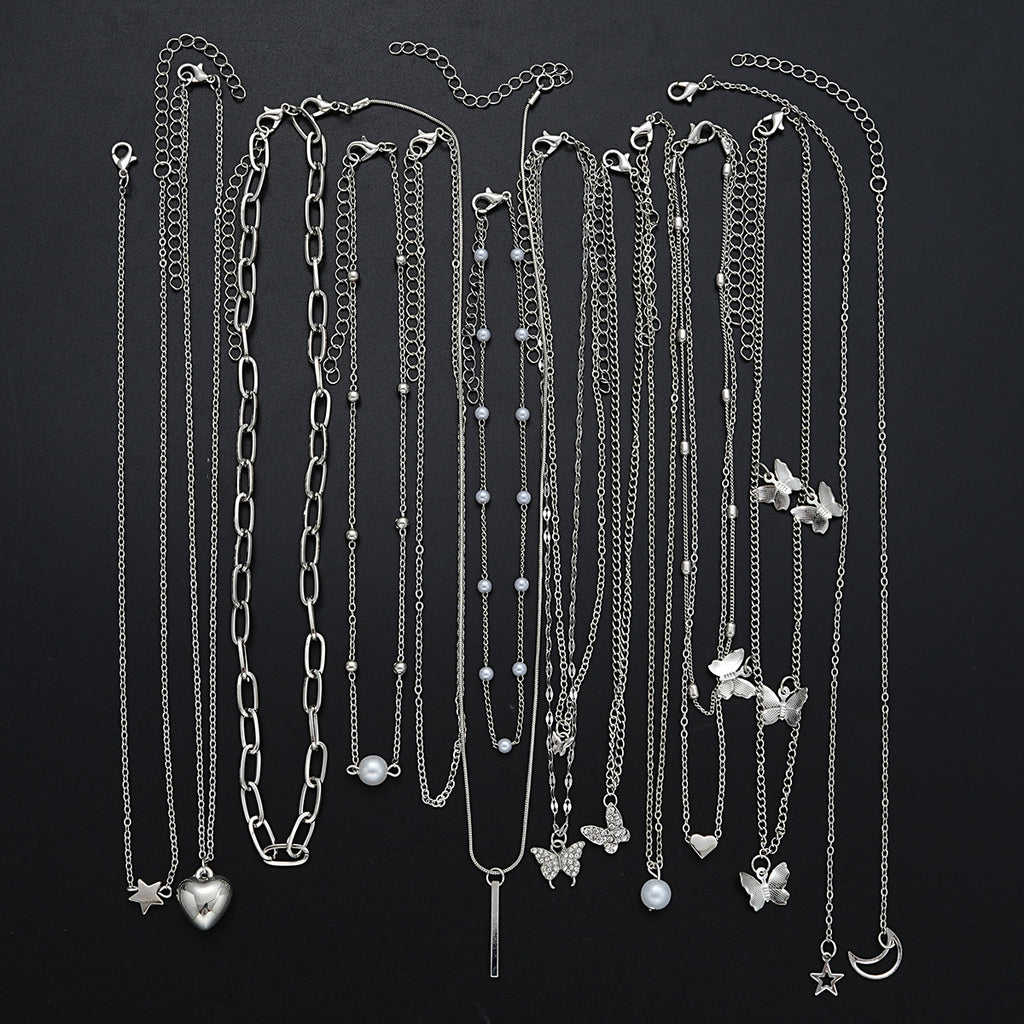 Damen Halsketten-Set mit vielfältigen Anhängern und modernen Designs Shop Nory