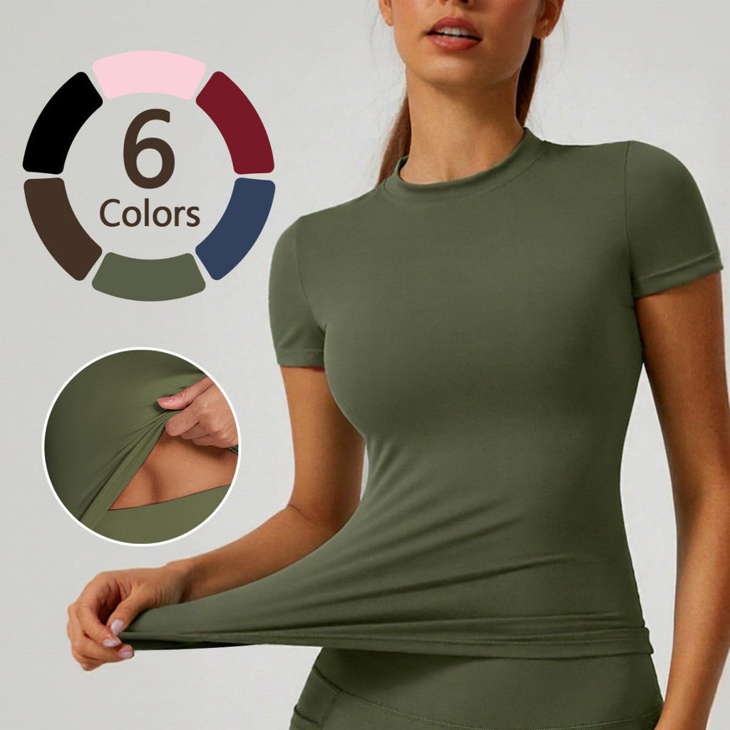 Damen Sportliches Funktionsshirt mit nahtloser Passform