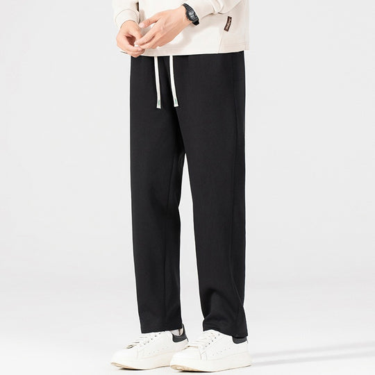Herren Locker geschnittene Fleece-Jogginghose mit Kordelzugbund und elastischen Beinabschlüssen Shop Nory