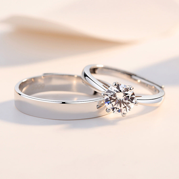 Damen Trauring Set mit funkelndem Diamant und edlem Design Shop Nory