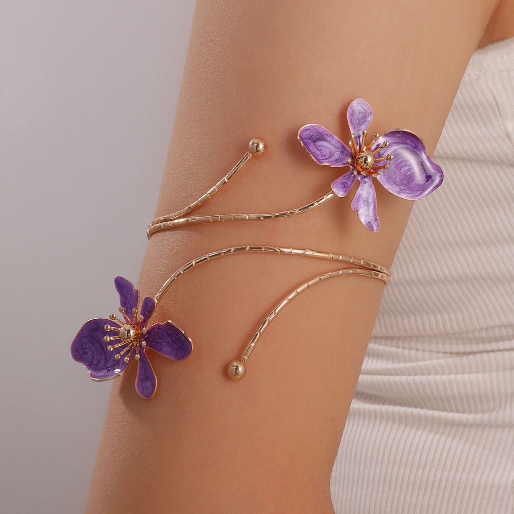 Damen Armreif mit prachtvollem floralen Design Shop Nory