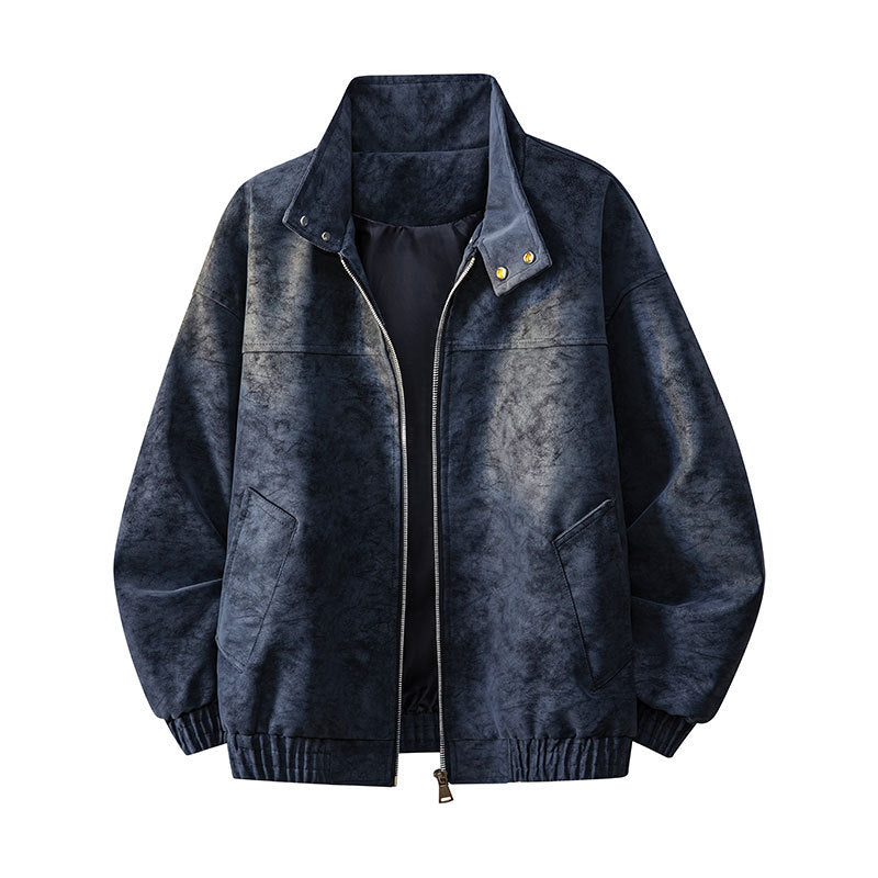Herren Lässige Outdoor-Jacke mit hohen Kragen und praktischen Taschen Shop Nory