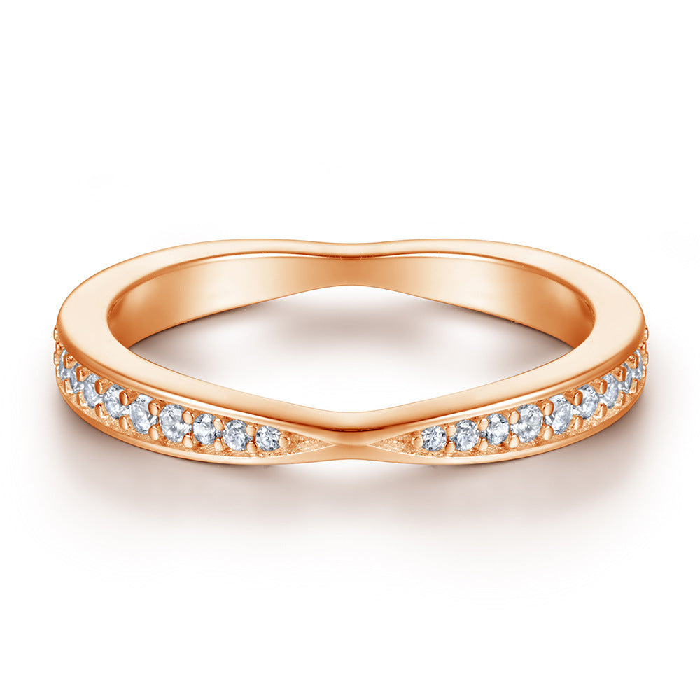 Damen Infinity-Ring mit funkelndem Zirkonia-Besatz Shop Nory