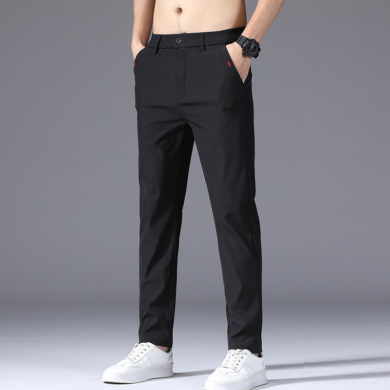 Herren modische und bequeme Chino-Hose mit elastischem Bund