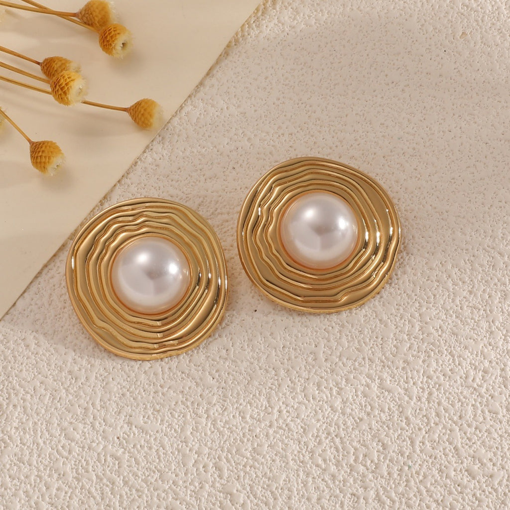 Damen Schmuckset mit elegantem, skulpturalem Perlendesign Shop Nory