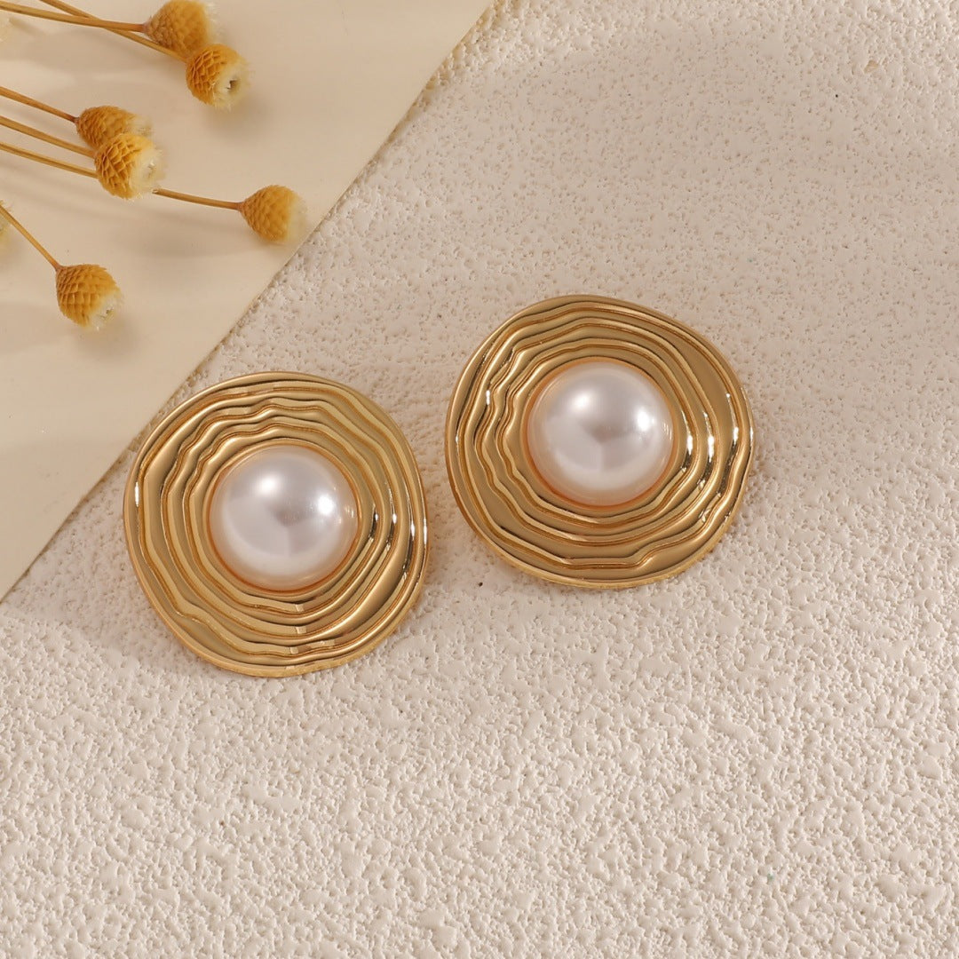Damen Schmuckset mit elegantem, skulpturalem Perlendesign Shop Nory