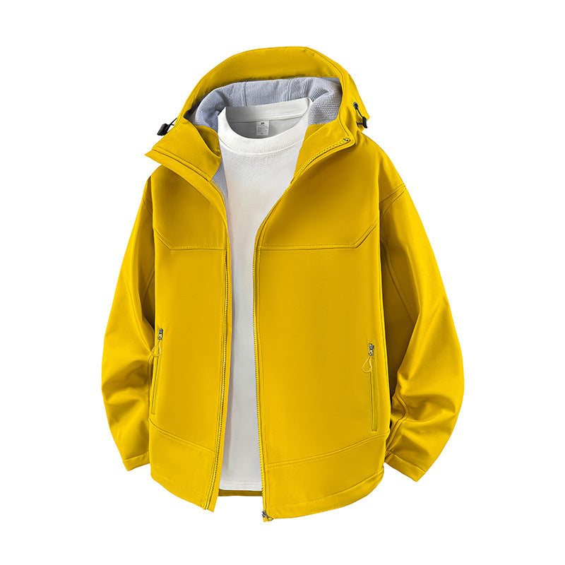 Damen Modische Übergangsjacke mit hohem Kragen und funktionalen Reißverschlusstaschen