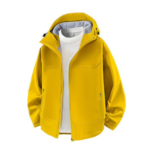 Damen Modische Übergangsjacke mit hohem Kragen und funktionalen Reißverschlusstaschen