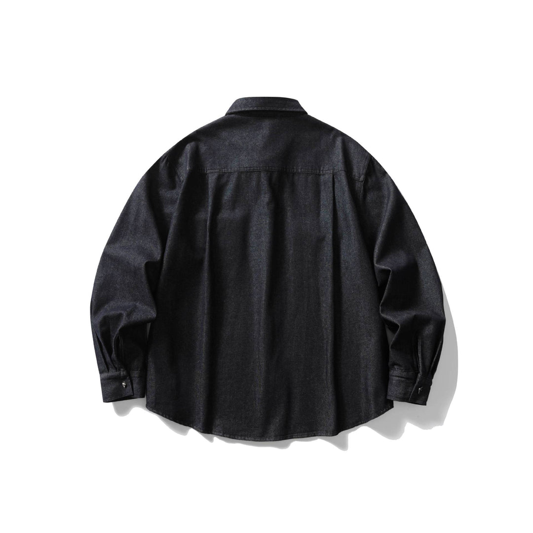 Herren Overshirt-Jeanshemd aus robustem Denim mit Western-Taschen Shop Nory