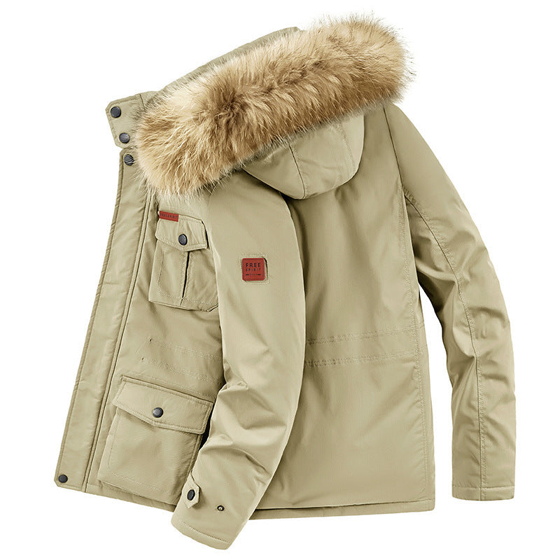 Herren Thermo-Parka mit Kunstfellkapuze, Teddyfutter & Mehrfach‑Taschen Shop Nory