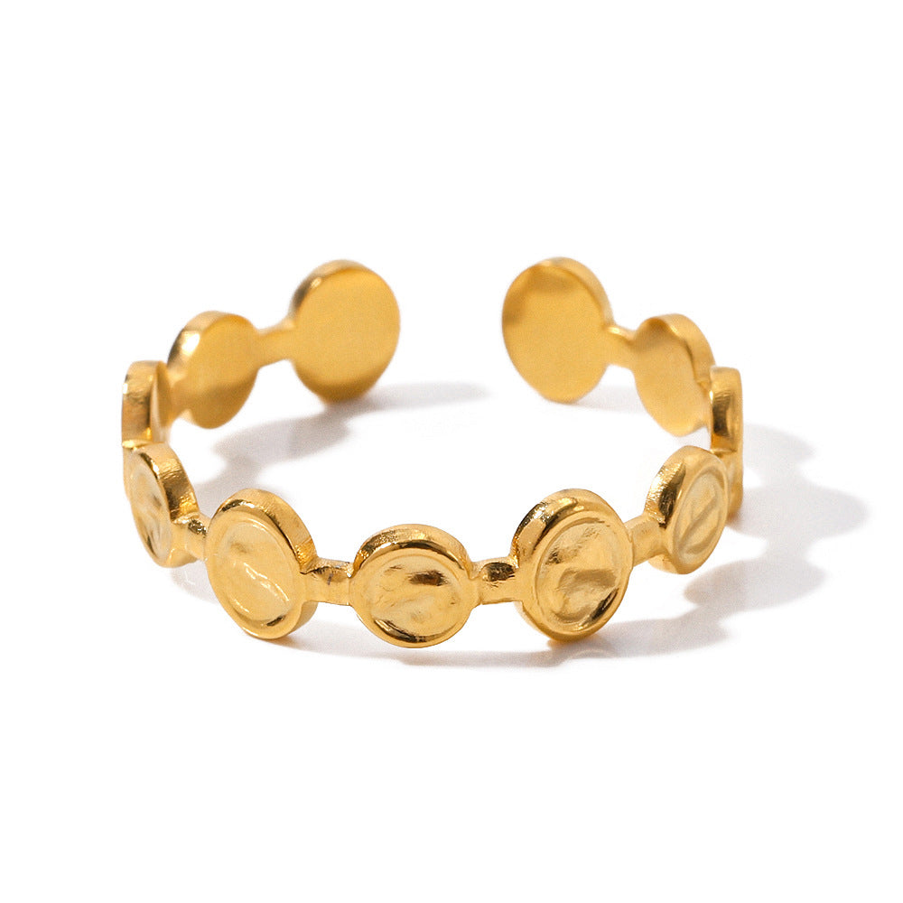 Damen Offenes Armband mit kunstvollem Münzmotiv Shop Nory