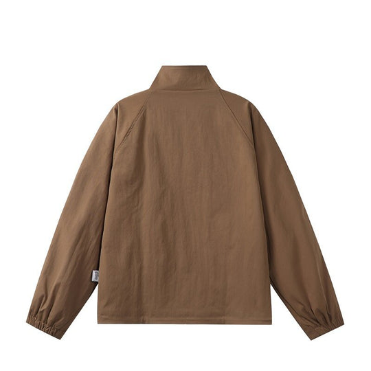 Herren Leichte Übergangsjacke im minimalistischen Field‑Style mit hohem Stehkragen und verdeckter Frontblende Shop Nory