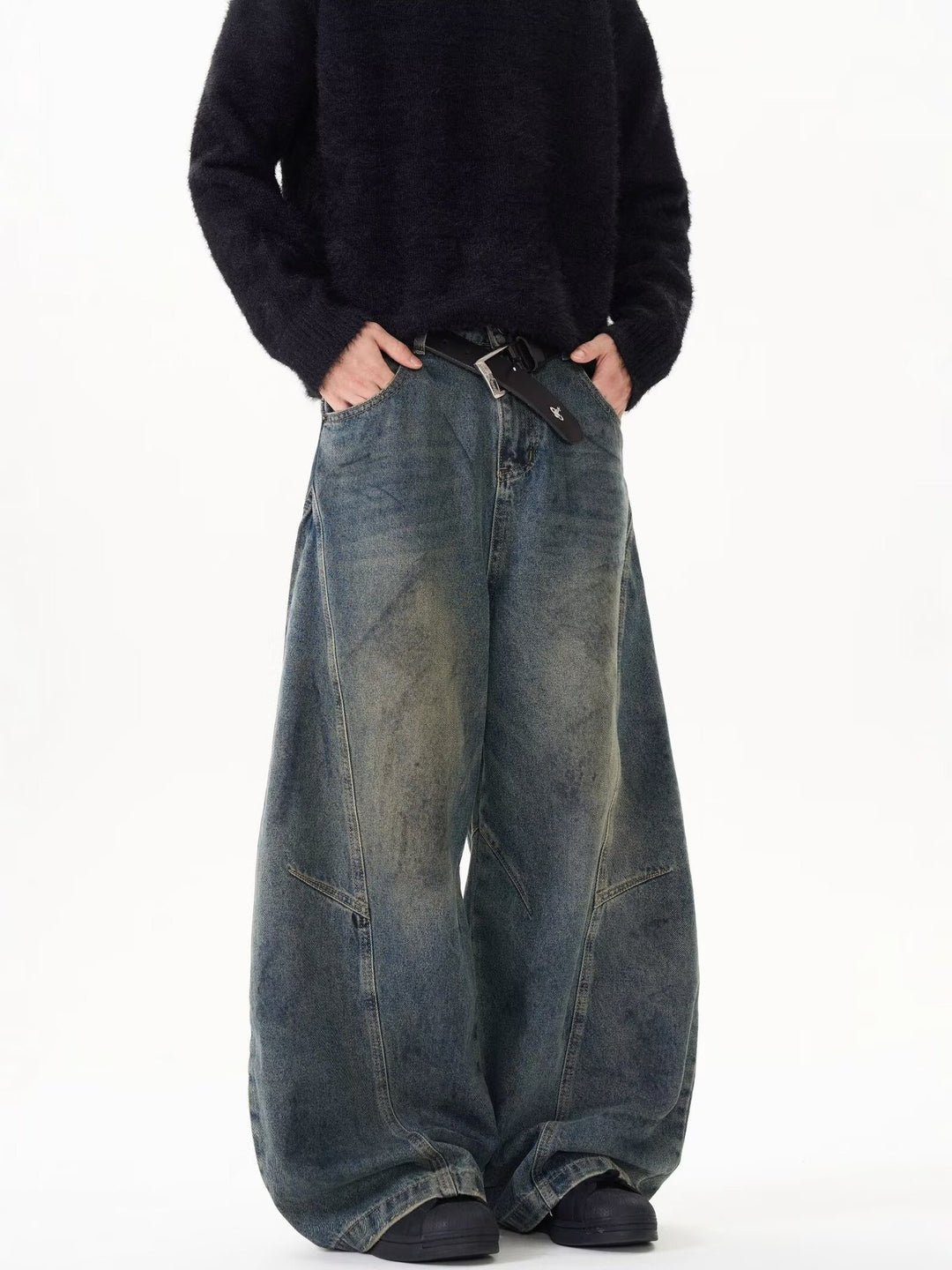 Damen Weitgeschnittene Hochbundjeans Shop Nory