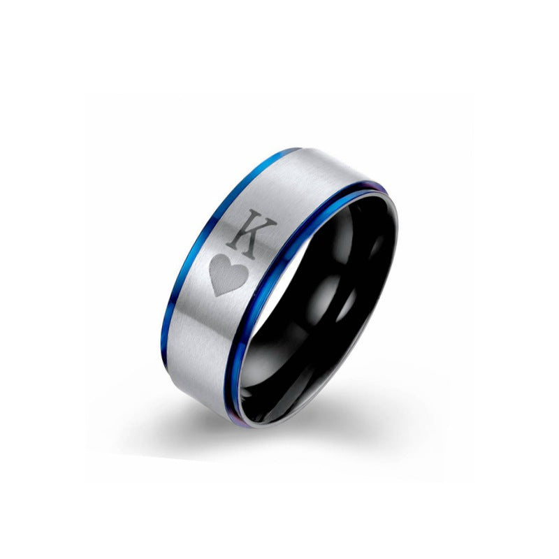 Herren Ring mit eleganter zweifarbiger Beschichtung und einzigartiger Gravur Shop Nory