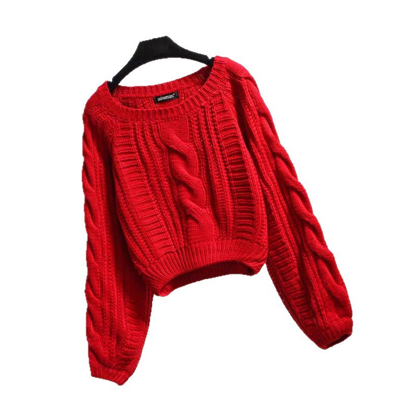 Damen Gemusterter Chunky Pullover Shop Nory