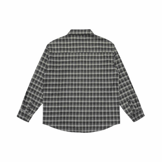 Herren Kariertes Flanellhemd mit Brusttasche und entspanntem Oversize‑Schnitt Shop Nory