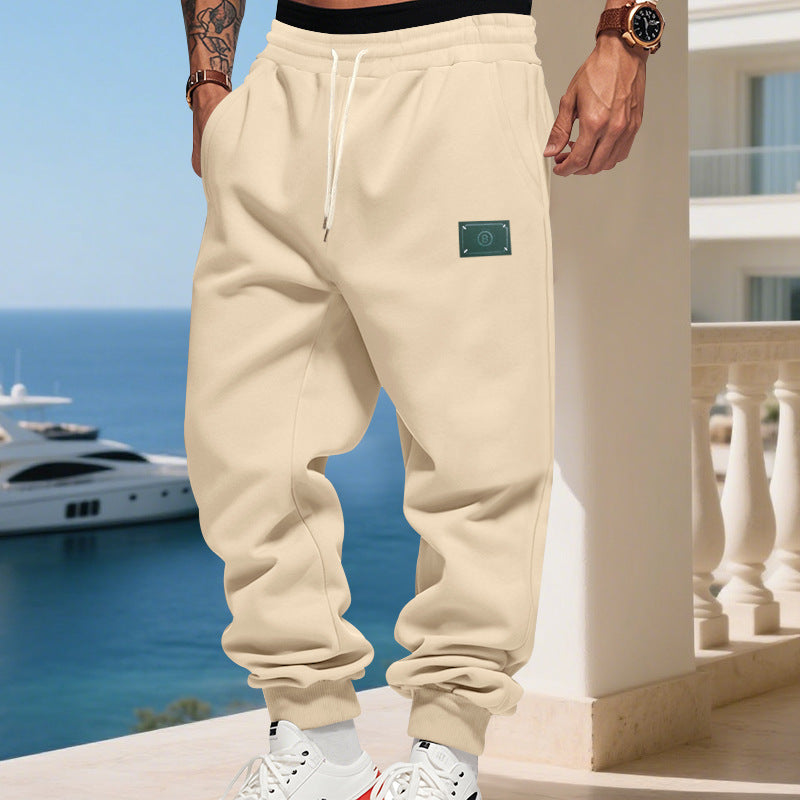 Herren bequeme Hoodie-Jogginghose mit elastischem Bund und praktischen Eingrifftaschen