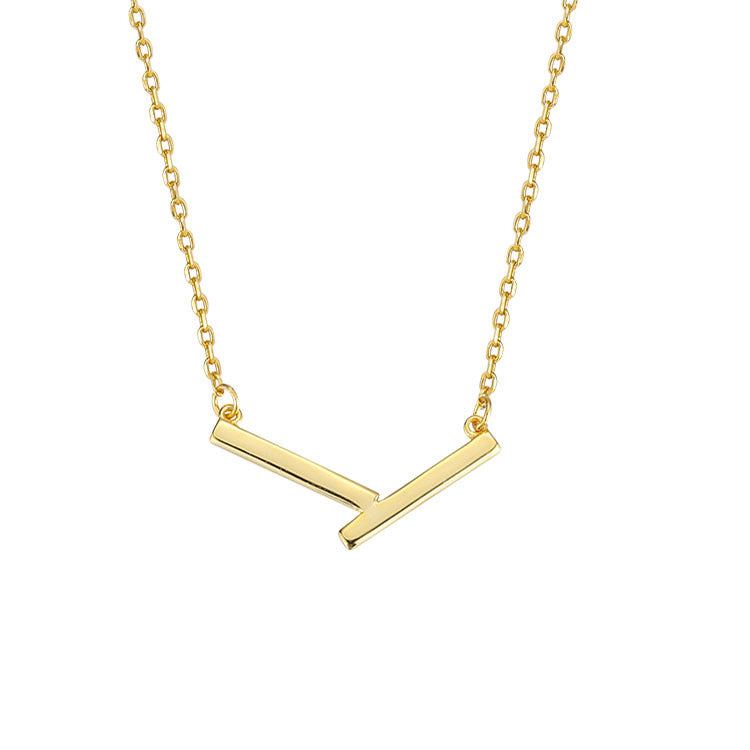 Damen Minimalistische V-förmige Halskette aus hochwertigem Material Shop Nory