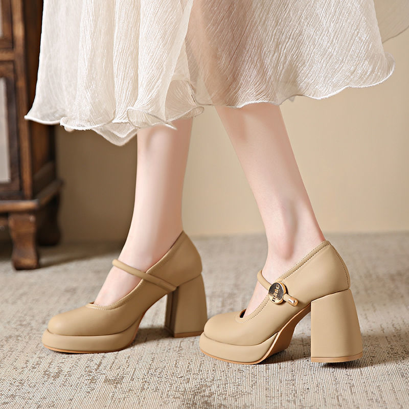 Damen Mary Jane Schuhe mit komfortablem Blockabsatz