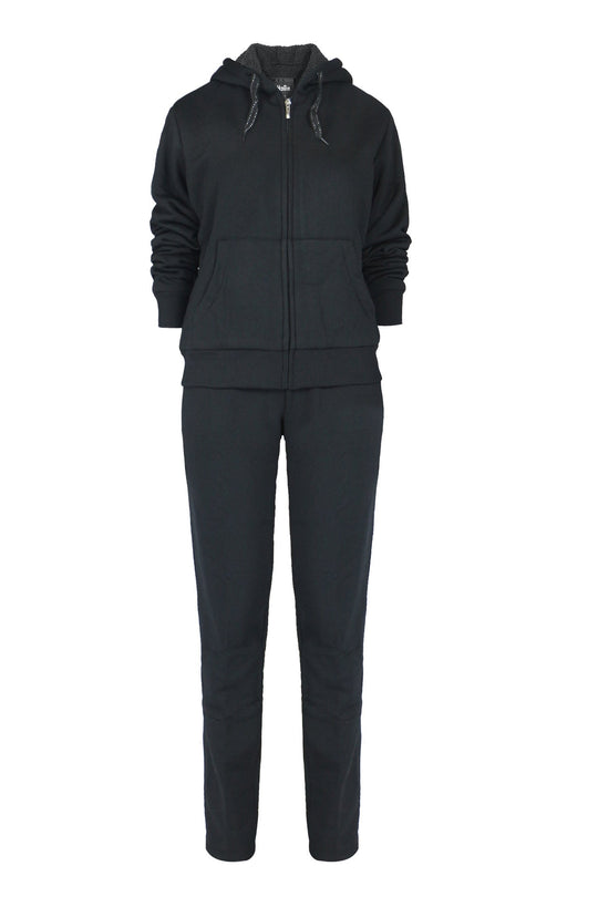 Damen Sportlicher Jogginganzug mit praktischer Kapuze Shopnory