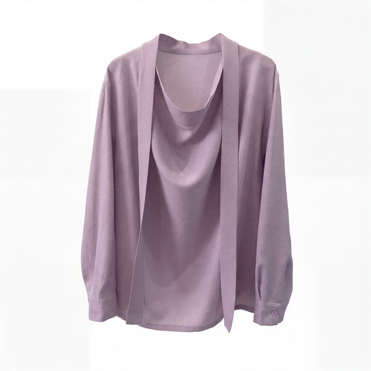 Damen Eleganter Drapierter Vordercardigan Shop Nory