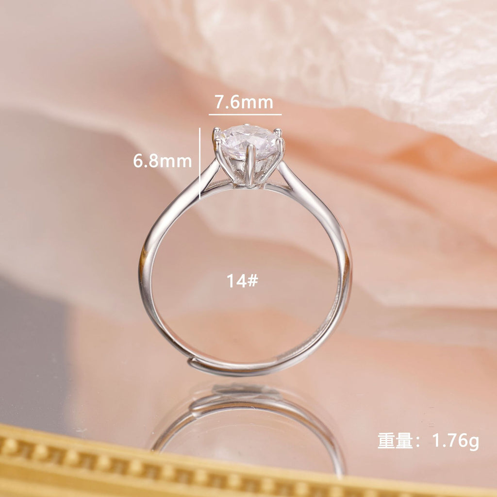 Damen Solitaire-Ring mit funkelndem Diamant Shop Nory
