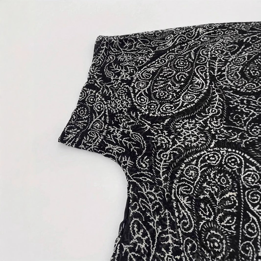 Damen Leichte Offene Kimono-Cardigan mit Paisley-Print Shop Nory