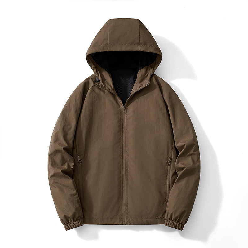 Herren Ultraleichter Kapuzen-Windbreaker mit atmungsaktivem Mesh‑Futter und verdecktem Reißverschluss Shop Nory