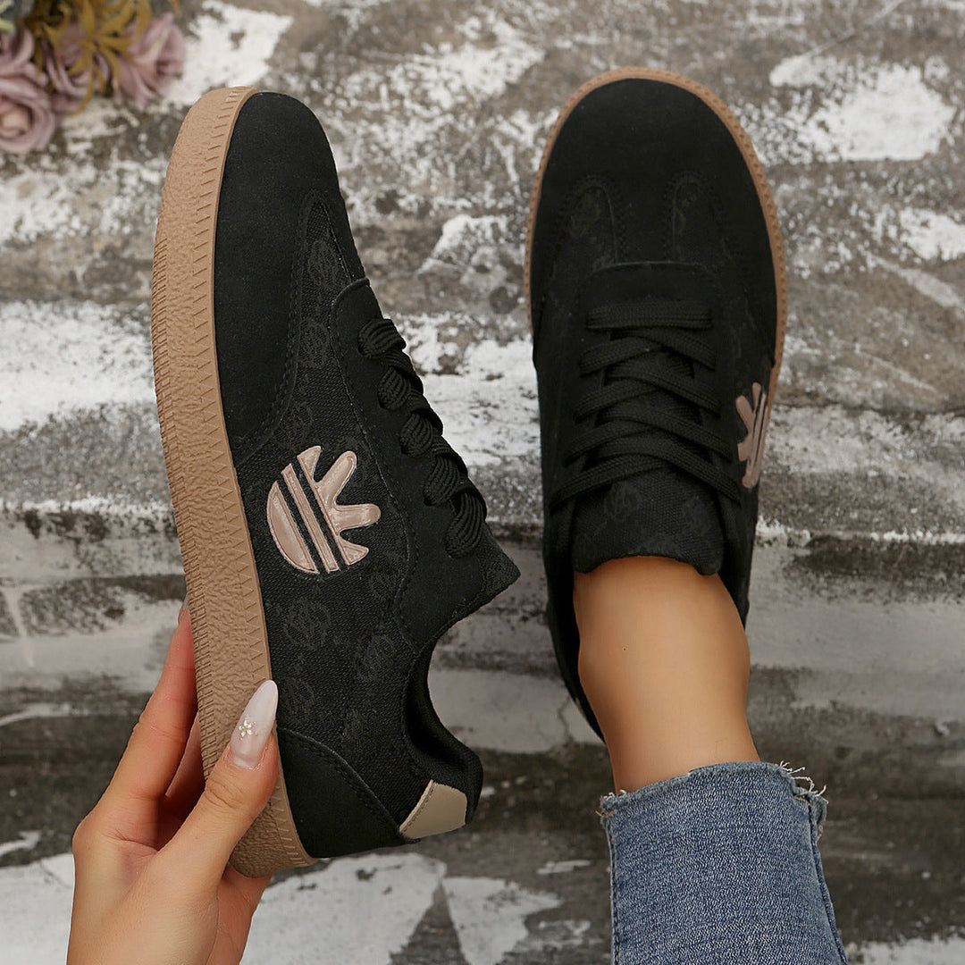Damen Sneaker mit modischem Print und rutschfester Sohle