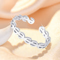 Damen Offener Ring mit kunstvoll gestaltetem Reliefdesign Shop Nory
