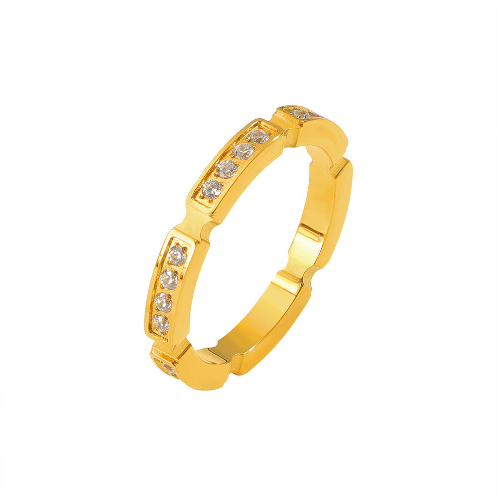 Damen filigraner Ring mit schimmernden Zirkonia-Details Shop Nory