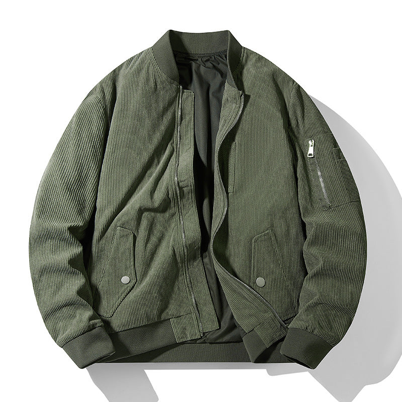 Herren Sportliche Bomberjacke mit Reißverschluss und praktischen Taschen Shop Nory