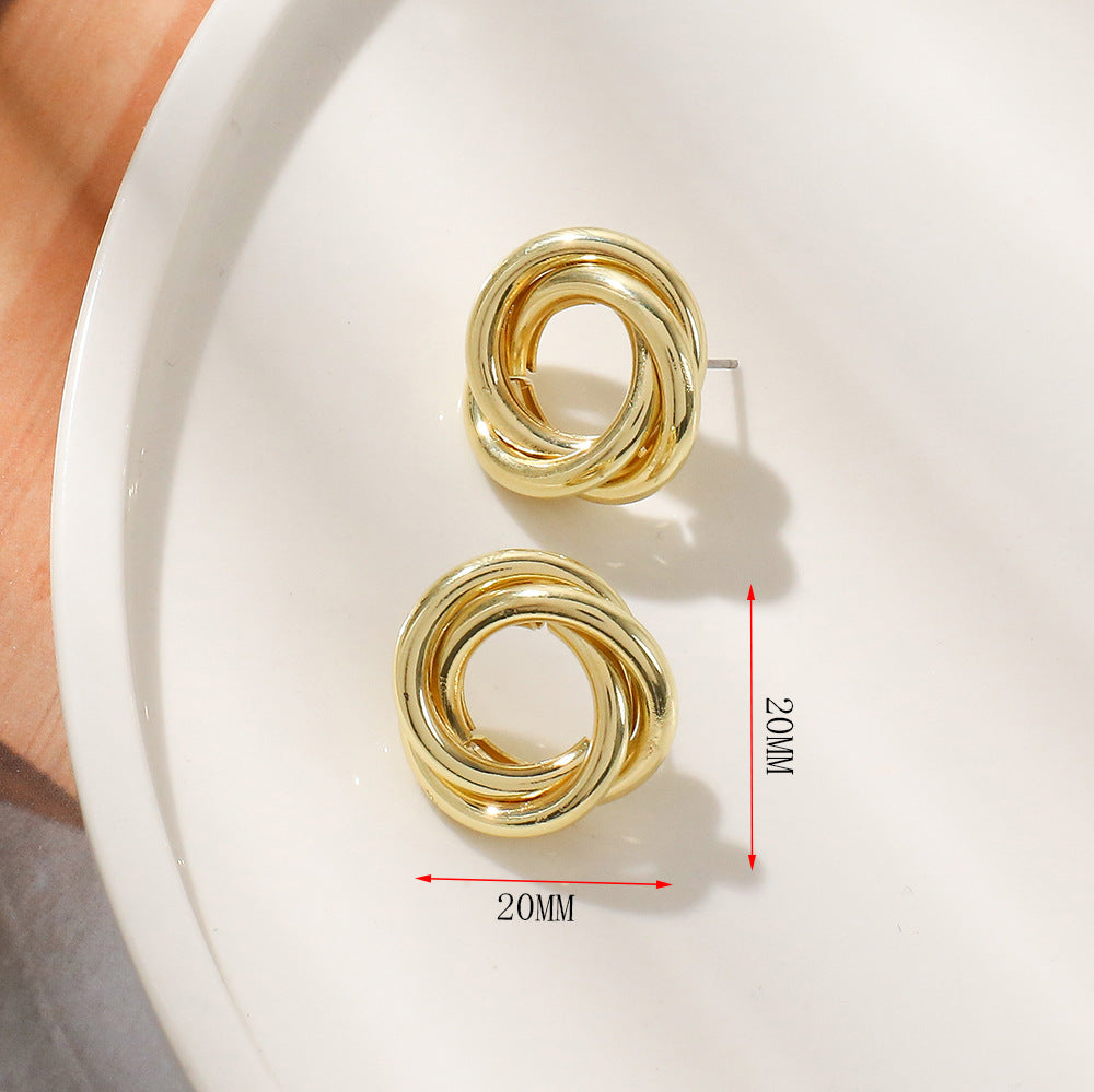 Damen Ohrstecker mit elegantem Knoten-Design Shop Nory