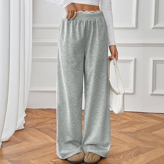 Damen Komfortweite Jersey-Loungehose mit hohem Elastikbund Shop Nory