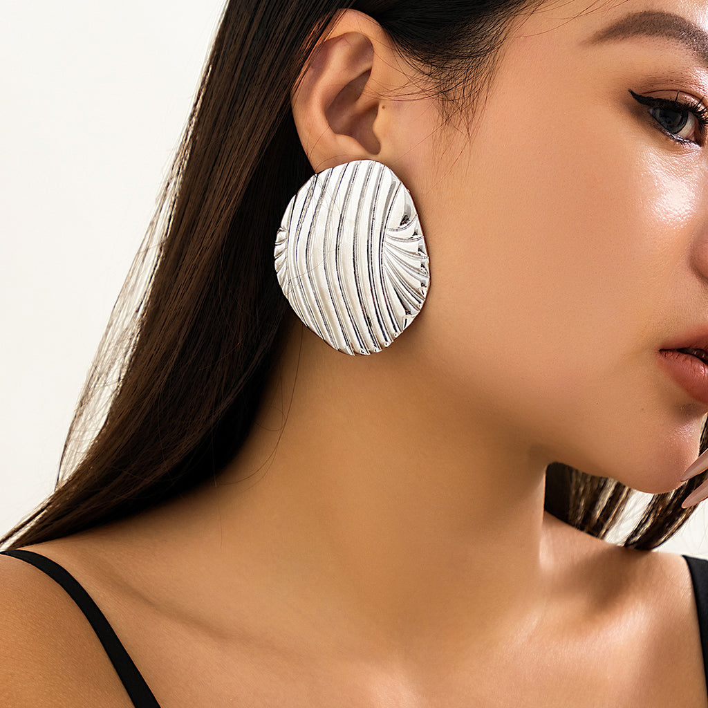 Damen Ohrstecker im eleganten Muschel-Design