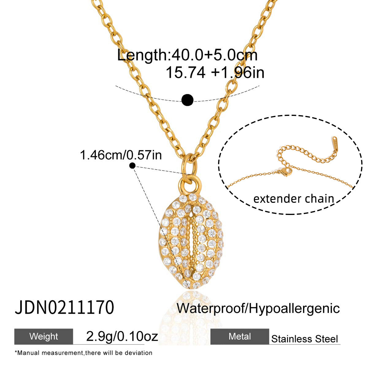 Damen Halskette mit luxuriösem Seepferdchen-Anhänger und hypoallergenen Eigenschaften Shop Nory