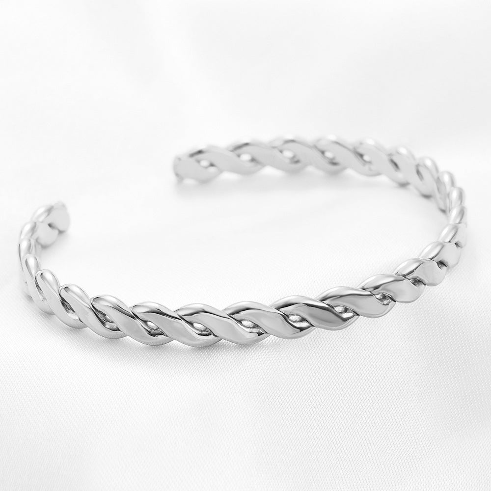 Damen Armreif mit elegantem geflochtenem Design Shop Nory